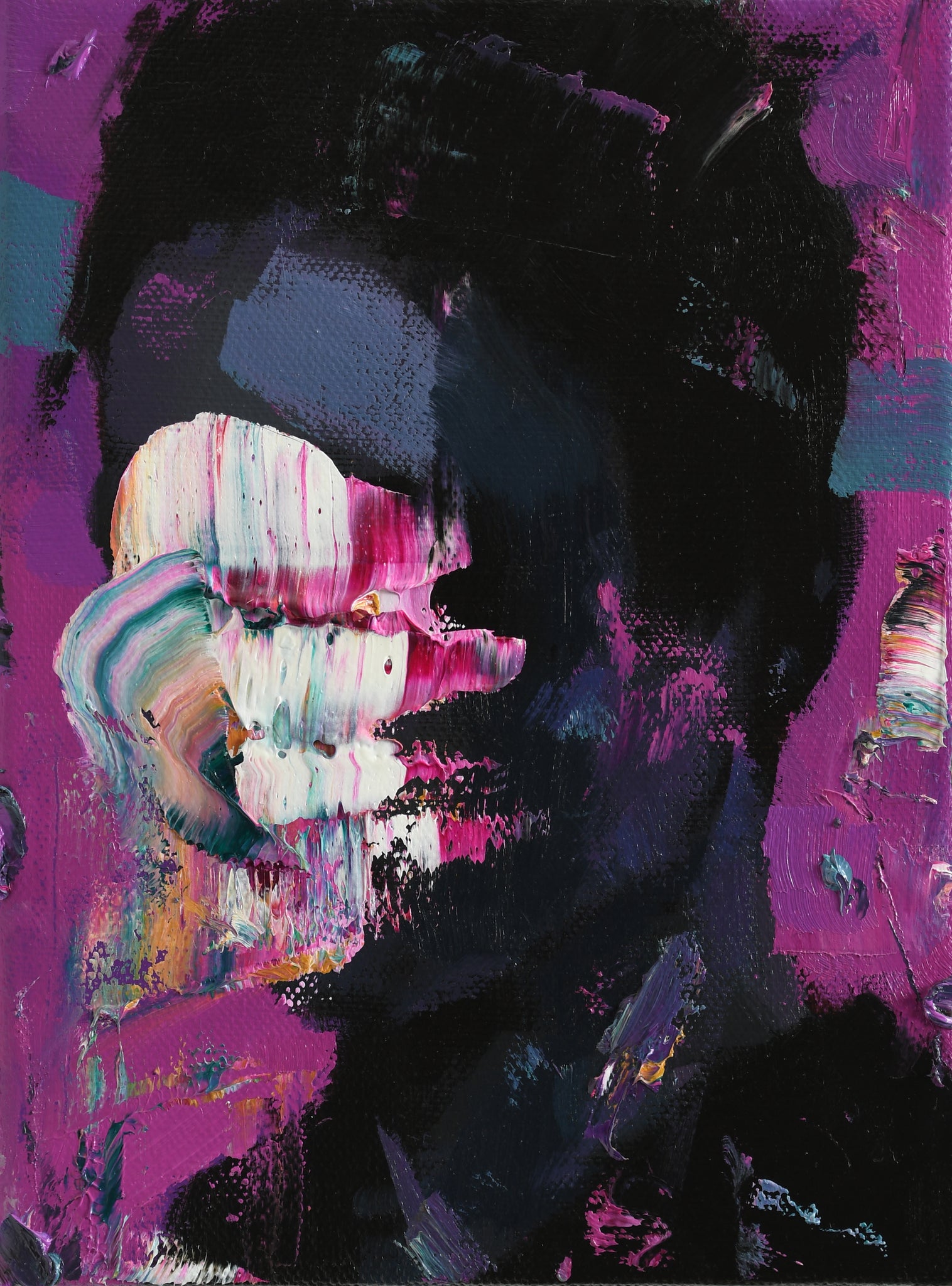 "Pink Man" Original Painting By Jean-Luc Almond